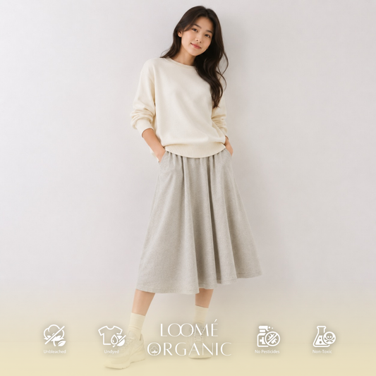 KNIT MIDI SKIRT
